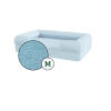 Bolster cat bed cover only - medium - sky blue