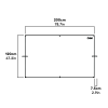 Clear wind break kit for chicken fencing dimensions (810.0107)