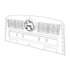 Eglu Cube mk2 lock arm back door cover (064.1032)