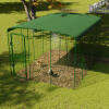 Heavy duty chicken run cover for walk in run 3x4