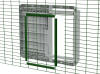 An Autodoor being fitted on animal run mesh