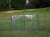 Clear wind break for chicken fencing