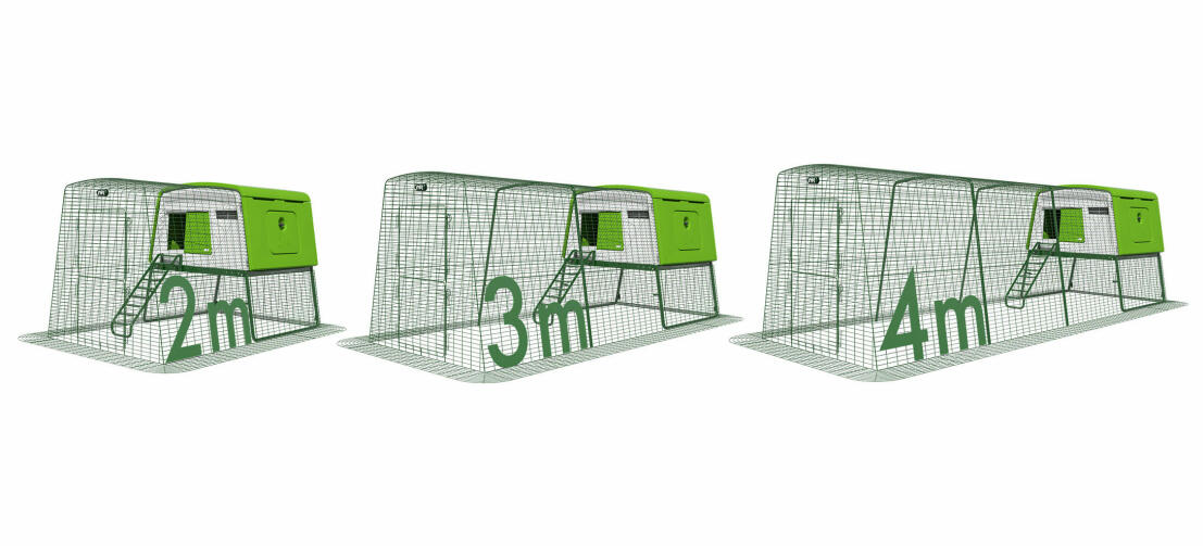 Eglu Cube chicken coop run dimensions