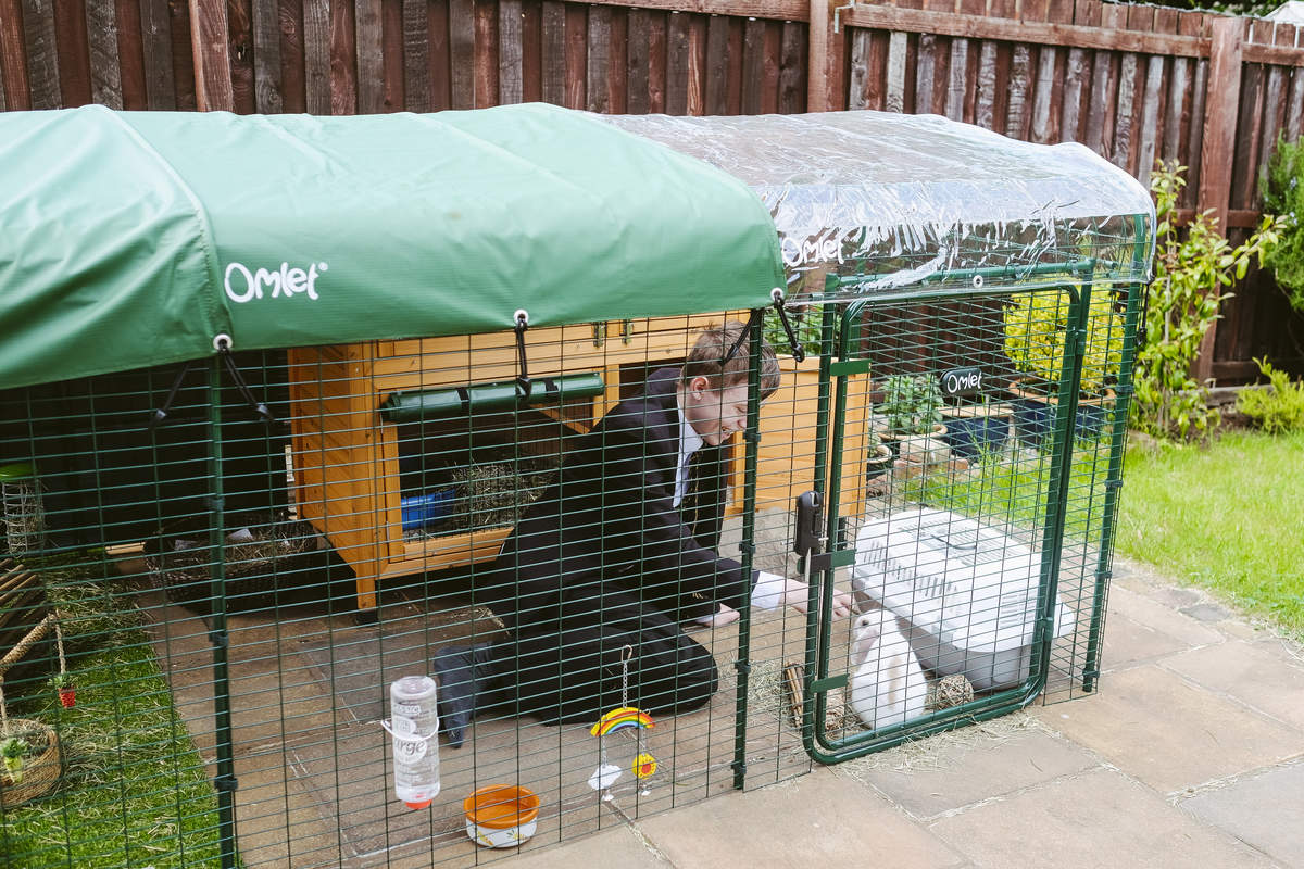 Outdoor Rabbit Run Rabbit Hutches, Rabbit Runs and Rabbit Tunnels Omlet