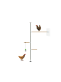 The eggcercise kit for Poletree customisable perch tree