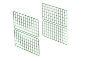 Zippi rabbit run extension panels - half height - pack of 4