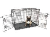 Fido Classic 36 dog crate with dog