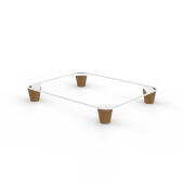 Omlet Maya donut cat bed frame with round wooden feet