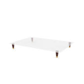 Topology dog bed base and brass cap wooden feet