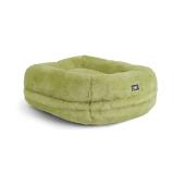 Soft Maya donut cat bed green