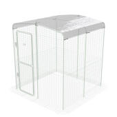 Clear chicken run cover for walk in run 2x2