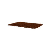 Medium soft brown microfibre topology topper for memory foam dog bed