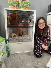 Very excited for her new hamster to arrive now! 