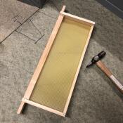 One super frame with wax foundation 