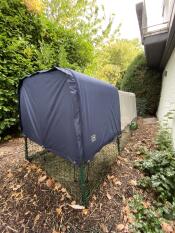 Omlet Eglu Cube large chicken coop and run with Omlet extreme temperature jacket