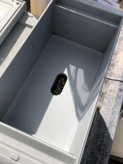 Super with clearer board ready for drip feeder