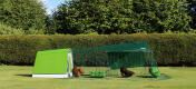 The Eglu Go is a modern chicken coop design that is really practical for backyard chicken keeping
