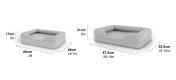 Bolster memory foam cat bed dimensions