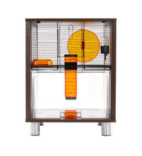 Walnut Style Qute Gerbil and Hamster Cage