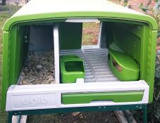 Omlet green Eglu Cube large chicken coop open