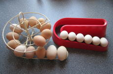 The egg ramp with bantam eggs