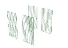 Zippi rabbit run extension panels - double height - pack of 4