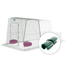 Omlet Eglu Cube large chicken coop run with double run clip