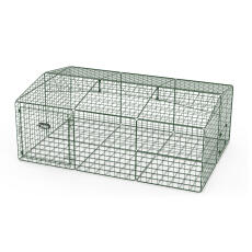 Zippi rabbit run with roof and underfloor mesh - single height low