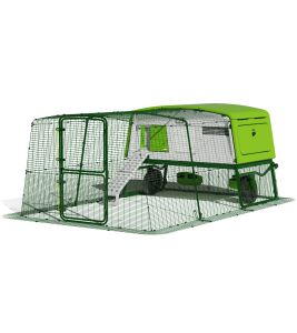 Eglu Pro with 3m Run Package and Wheels - with Free Autodoor + Coop Light - Green