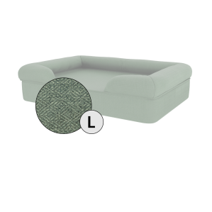 Large Bolster Dog Bed Cover Only - Sage Green