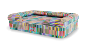 Memory Foam Bolster Dog Bed Large - Pawsteps Electric