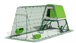 Eglu Go UP Chicken Coop with 3m Run and Wheels Package - Leaf Green