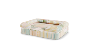 Memory Foam Bolster Dog Bed Small - Pawsteps Natural