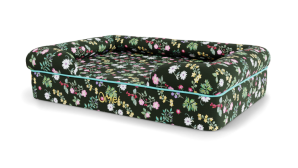 Memory Foam Bolster Dog Bed Large - Midnight Meadow