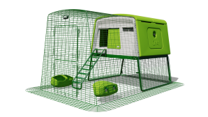 Eglu Cube Chicken Coop with Run (2m) - Green