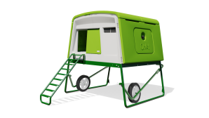 Eglu Cube Chicken Coop with Wheels - Green
