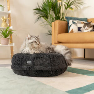Maya Donut Cat Bed - Earl Grey