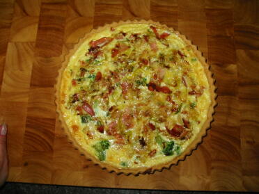 The best tasting Quiche in the world, courtesy of the girls!