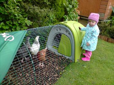 Olivia - loves her new pets
