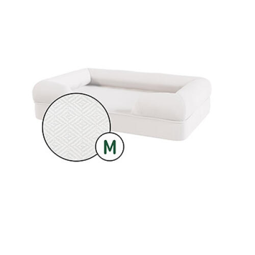 Bolster cat bed cover only - medium - meringue white