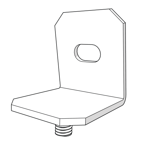 Bracket side panel to frame (114.1100)