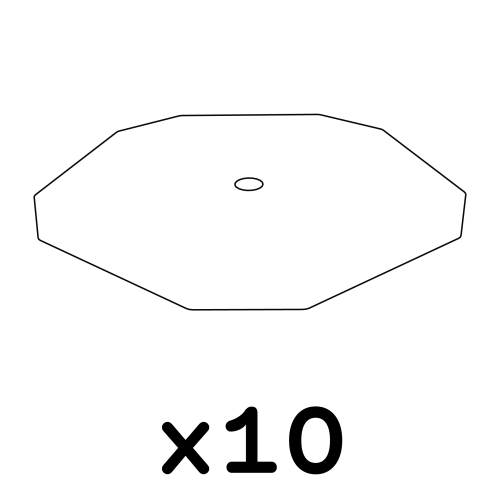Geo bird cage - pack of 10 tray liners