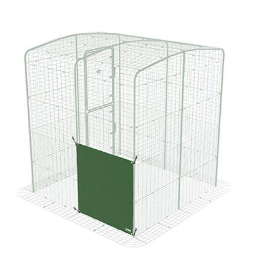 Heavy duty cover for walk in run - side