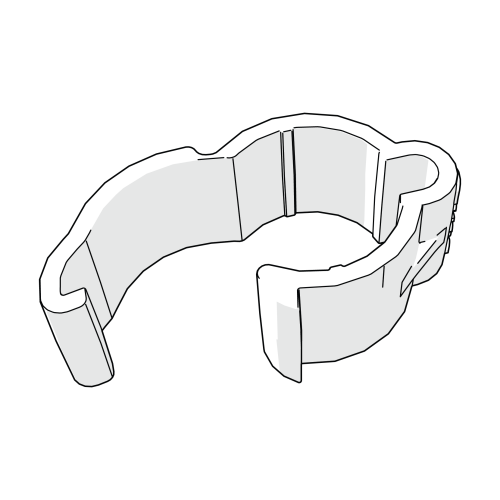 Omlet chicken fencing - 16mm tube clip (078.1007)