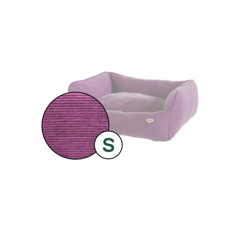 Nest dog bed cover only small - corduroy magenta