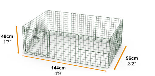 Zippi guinea pig playpen corall starter pack - single height low