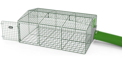 Zippi rabbit run with roof and underfloor mesh - single height low