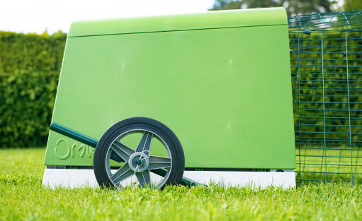 A side view of the Eglu Go chicken coop