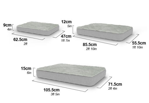 Omlet Topology dog bed dimensions