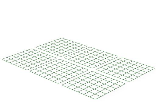 Zippi rabbit run underfloor panels - pack of 6